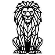 Geometric Lion DXF File – CNC Cutting Design | AWLION925