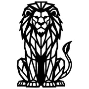 Geometric Lion DXF File – CNC Cutting Design | AWLION935