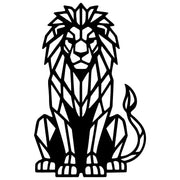 Geometric Lion DXF File – CNC Cutting Design | AWLION936