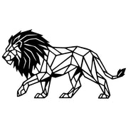 Geometric Lion DXF File – CNC Cutting Design | AWLION938
