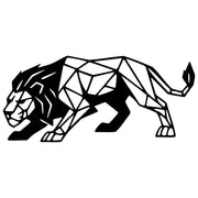 Geometric Lion DXF File – CNC Cutting Design | AWLION943