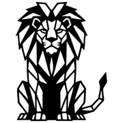 Geometric Lion DXF File – CNC Cutting Design | AWLION947