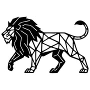 Geometric Lion DXF File – CNC Cutting Design | AWLION971