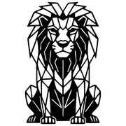 Geometric Lion DXF File – CNC Cutting Design | AWLION975