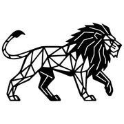 Geometric Lion DXF File – CNC Cutting Design | AWLION976