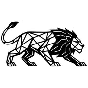 Geometric Lion DXF File – CNC Cutting Design | AWLION980
