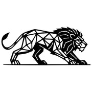 Geometric Lion DXF File – CNC Cutting Design | AWLION985