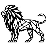 Geometric Lion DXF File – CNC Cutting Design | AWLION990