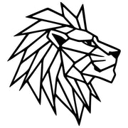Geometric Lion Head DXF File – CNC Cutting Design | AWLION1104