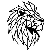 Geometric Lion Head DXF File – CNC Cutting Design | AWLION1110