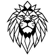 Geometric Lion Head DXF File – CNC Cutting Design | AWLION1111