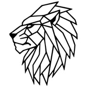 Geometric Lion Head DXF File – CNC Cutting Design | AWLION1114