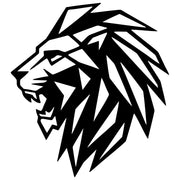 Geometric Lion Head DXF File – CNC Cutting Design | AWLION1127
