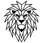 Geometric Lion Head DXF File – CNC Cutting Design | AWLION1141