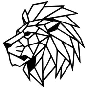 Geometric Lion Head DXF File – CNC Cutting Design | AWLION1144