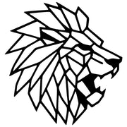 Geometric Lion Head DXF File – CNC Cutting Design | AWLION1145