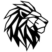 Geometric Lion Head DXF File – CNC Cutting Design | AWLION1164
