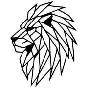 Geometric Lion Head DXF File – CNC Cutting Design | AWLION1168