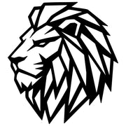 Geometric Lion Head DXF File – CNC Cutting Design | AWLION1175