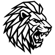 Geometric Lion Head DXF File – CNC Cutting Design | AWLION1184