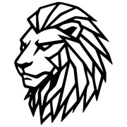 Geometric Lion Head DXF File – CNC Cutting Design | AWLION1185
