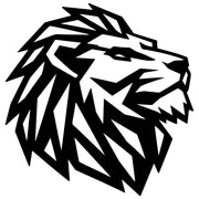 Geometric Lion Head DXF File – CNC Cutting Design | AWLION1192