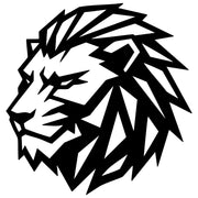 Geometric Lion Head DXF File – CNC Cutting Design | AWLION1193