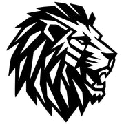 Geometric Lion Head DXF File – CNC Cutting Design | AWLION1195