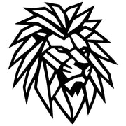 Geometric Lion Head DXF File – CNC Cutting Design | AWLION1196