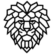 Geometric Lion Head DXF File – CNC Cutting Design | AWLION1198