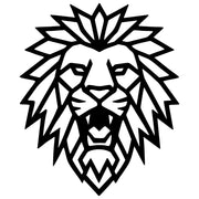 Geometric Lion Head DXF File – CNC Cutting Design | AWLION1199