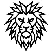 Geometric Lion Head DXF File – CNC Cutting Design | AWLION1200