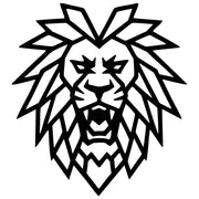 Geometric Lion Head DXF File – CNC Cutting Design | AWLION1201