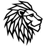 Geometric Lion Head DXF File – CNC Cutting Design | AWLION1206