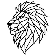 Geometric Lion Head DXF File – CNC Cutting Design | AWLION167