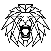 Geometric Lion Head DXF File – CNC Cutting Design | AWLION746