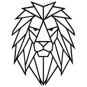 Geometric Lion Head DXF File – CNC Cutting Design | AWLION750