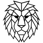 Geometric Lion Head DXF File – CNC Cutting Design | AWLION756