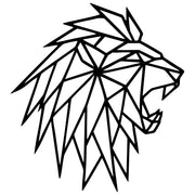 Geometric Lion Head DXF File – CNC Cutting Design | AWLION760