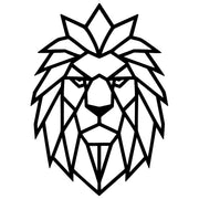 Geometric Lion Head DXF File – CNC Cutting Design | AWLION763