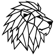 Geometric Lion Head DXF File – CNC Cutting Design | AWLION768