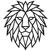Geometric Lion Head DXF File – CNC Cutting Design | AWLION770
