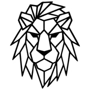 Geometric Lion Head DXF File – CNC Cutting Design | AWLION777