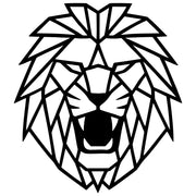 Geometric Lion Head DXF File – CNC Cutting Design | AWLION782