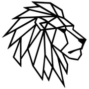 Geometric Lion Head DXF File – CNC Cutting Design | AWLION787