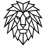 Geometric Lion Head DXF File – CNC Cutting Design | AWLION790