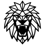Geometric Lion Head DXF File – CNC Cutting Design | AWLION795