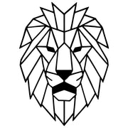 Geometric Lion Head DXF File – CNC Cutting Design | AWLION798