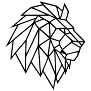 Geometric Lion Head DXF File – CNC Cutting Design | AWLION799