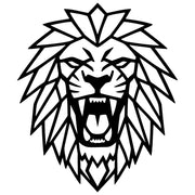 Geometric Lion Head DXF File – CNC Cutting Design | AWLION801